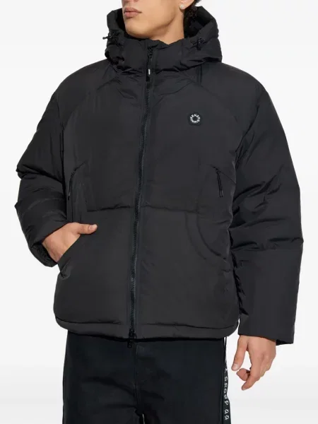 Geacă cu puf Kenzo cu glugă negru