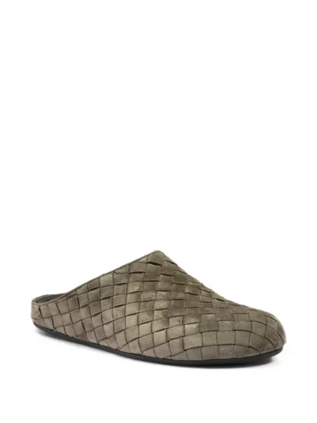 Papuci tip mules Officine Creative din piele gri