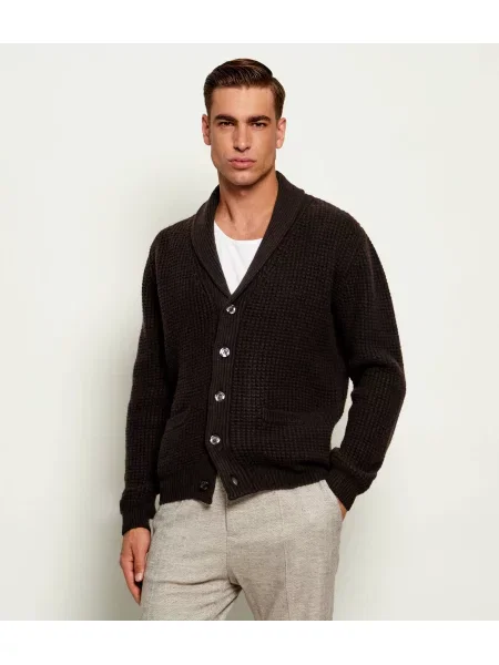 Sand Copenhagen Cardigan Mason cu adaos de lână și cașmir maro
