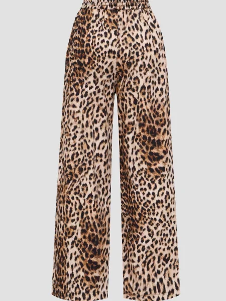 Лляне Палаццо Moschino коричневий