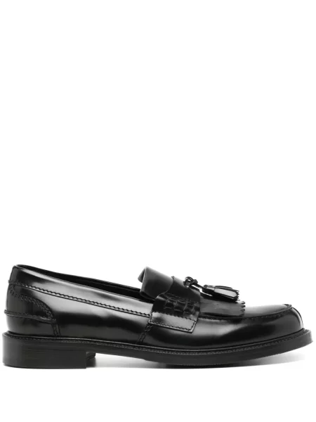 Pantofi loafer Kiton din piele negru