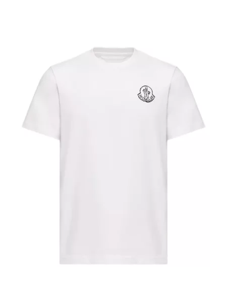 Tricou Moncler cu autograf alb