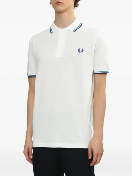 Polo Fred Perry scurt alb