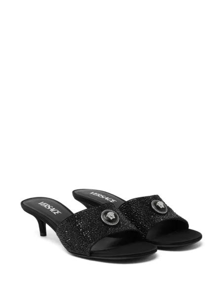 Papuci tip mules Versace negru