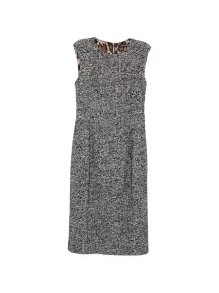 Rochie Dolce & Gabbana fără mâneci din tweed gri