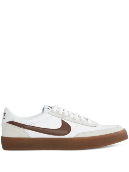 Iš natūralios odos retro stiliaus sportbačiai Nike Flyknit juoda
