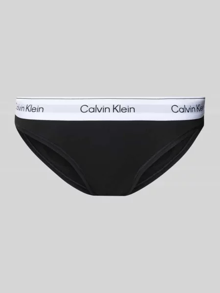 Figi z elastycznym pasem z logo Calvin Klein Underwear czarne