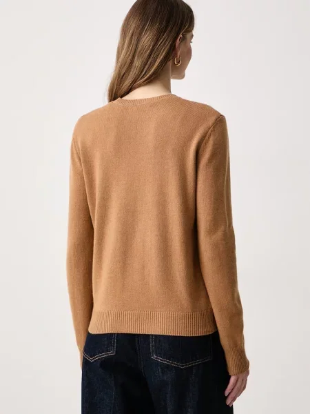 Saint Barth sweter z dodatkiem kaszmiru beżowy