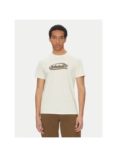Timberland Majica Regular Fit bela