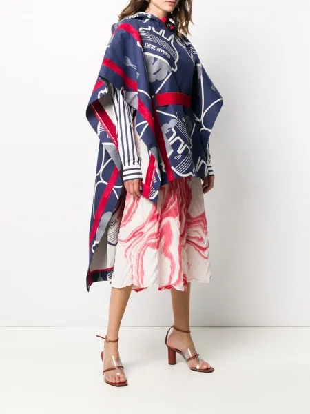 Geacă Thebe Magugu cu imagine albastru