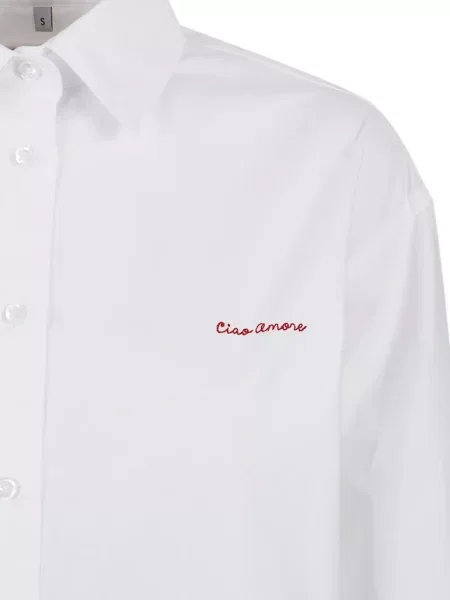 Cămașă Giada Benincasa cu broderie alb