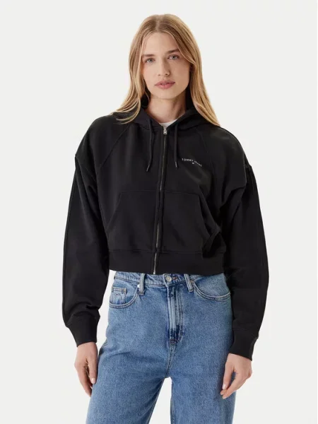 Μπλούζα Tommy Jeans μαύρο