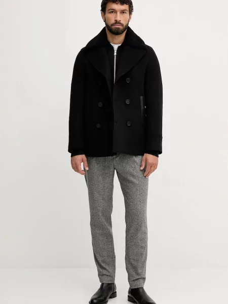 Lindbergh kardigan z dodatkiem wełny czarny