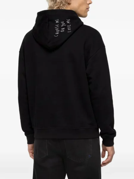 Hanorac cu glugă Karl Lagerfeld Jeans negru
