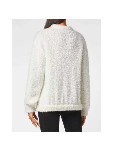 Sweter Philipp Plein wełniany biały