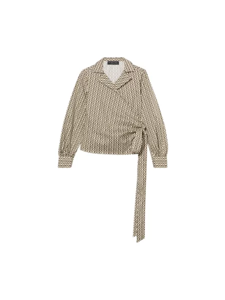 Bluzka Brooks Brothers kopertowa zielona