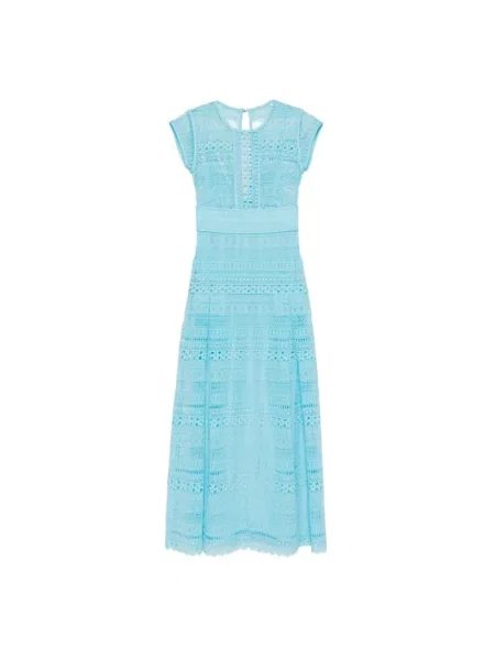 Sukienka Ermanno Scervino koronkowa niebieska
