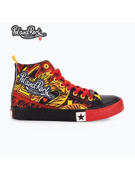 Trampki BIG STAR black/red/yellow czarne