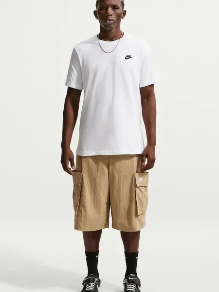 Pánske tričko Nike Sportswear Club black white/black biela