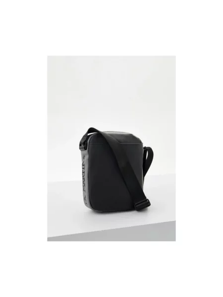 Lniana torba crossbody La Martina czarna
