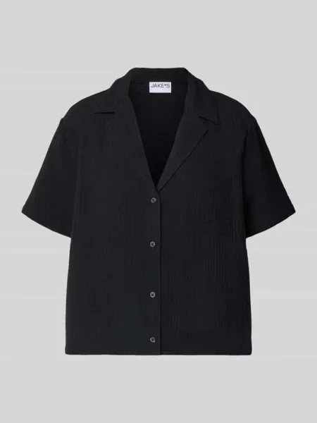 Góra od piżamy o kroju relaxed fit z brustaszą Jake*s Casual czarna