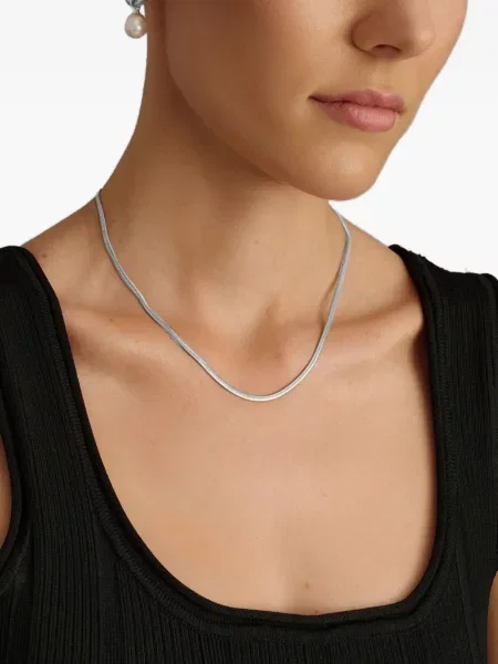 Κολιέ Nialaya Jewelry με μοτίβο φίδι ασημί