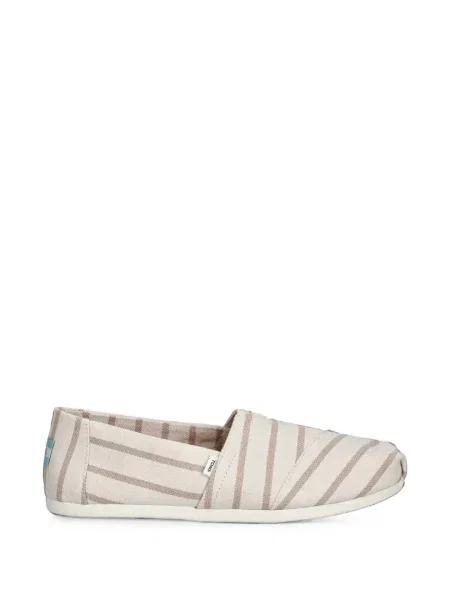 Prugaste klasične tenisice Toms slip-on bijela