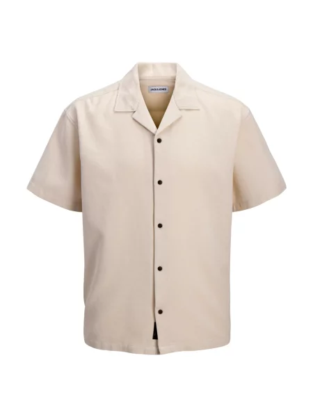 Jack & Jones Junior Cămașă Global Waffle Resort' bej