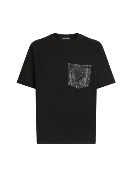 Koszulka Dolce And Gabbana z logo czarna