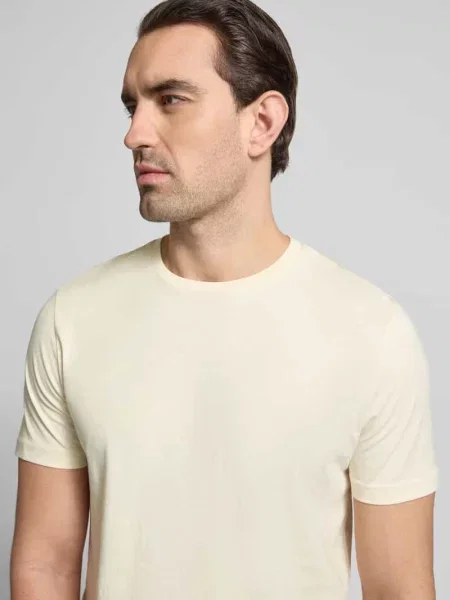 T-shirt z okrągłym dekoltem Christian Berg Men beżowa