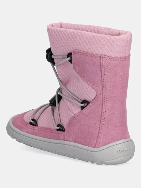 Froddo gyerek bőr téli cipő BAREFOOT TEX TRACK WOOL rózsaszín