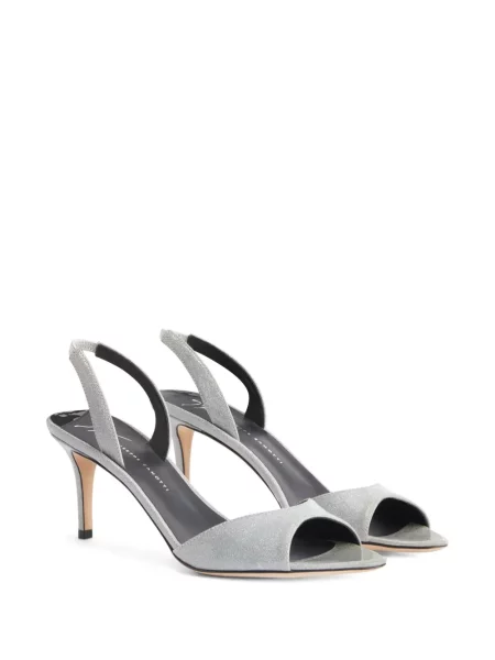 Sandale Giuseppe Zanotti din piele argintiu
