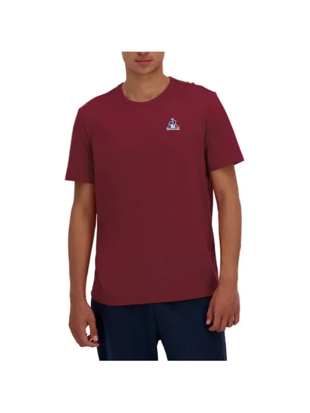 Koszulka Le Coq Sportif z krótkim rękawem czerwona
