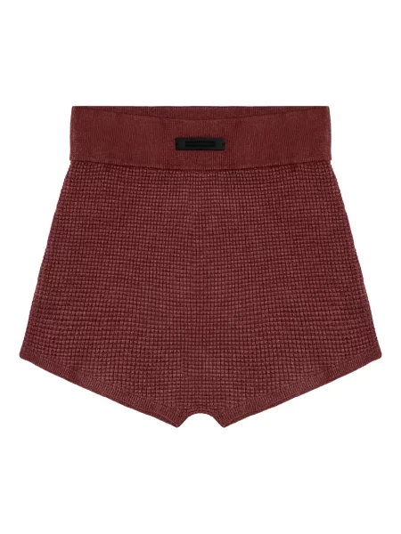 Dzianinowe szorty Fear Of God Essentials czerwone