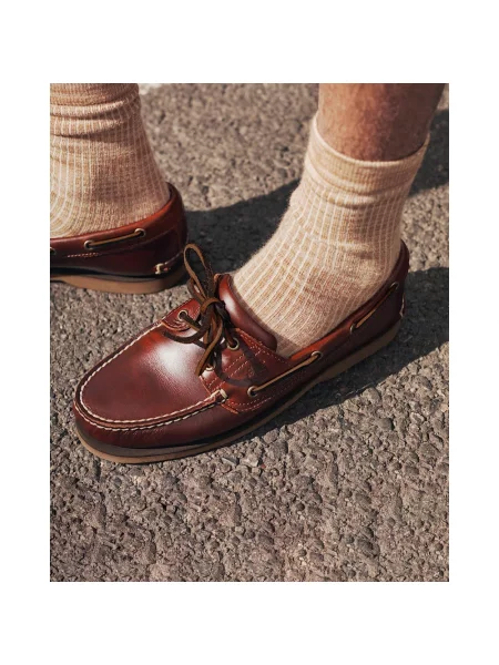 Półbuty Timberland skórzane klasyczne brązowe