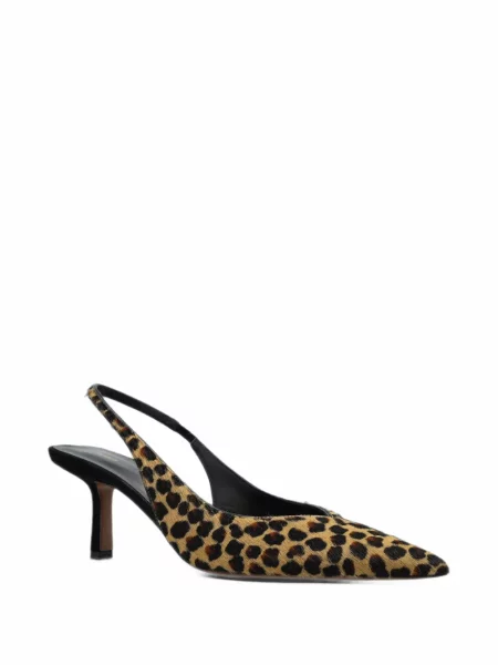Pantofi cu toc Neous cu imagine cu model leopard maro