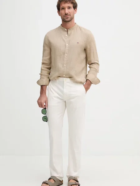 Tommy Hilfiger Srajca Temno bež