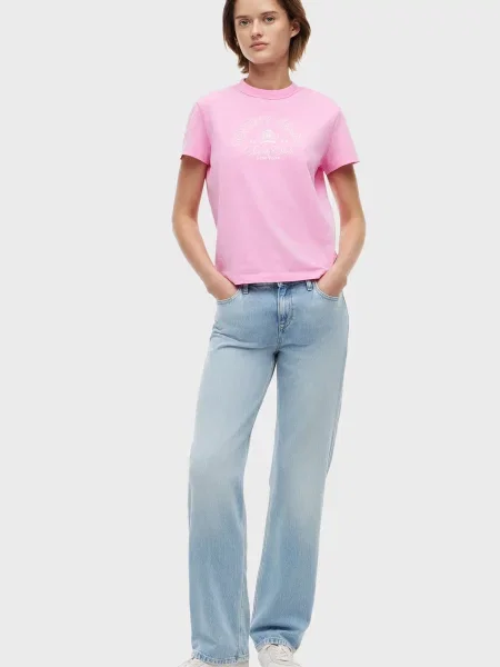 Футболка Tommy Jeans рожева