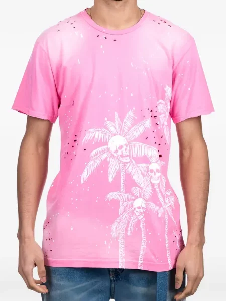 Tricou Domrebel cu imagine roz