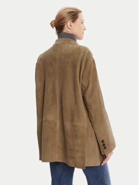 Weekend Max Mara Odinė striukė Rolanda Oversize ruda