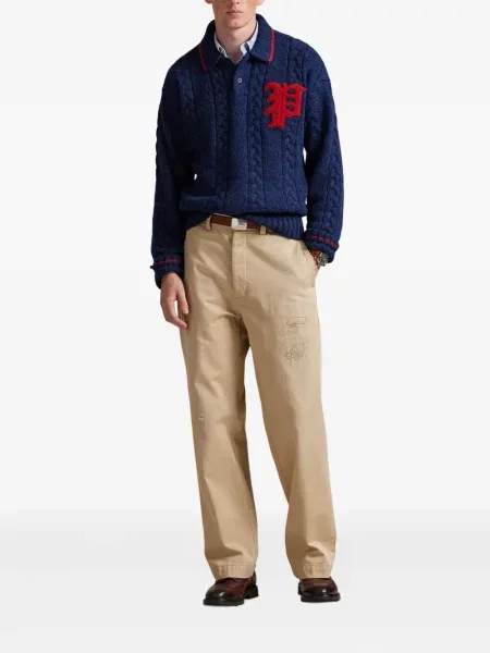 Chiloți Polo Ralph Lauren din țesătură twill cu autograf cu glugă albastru