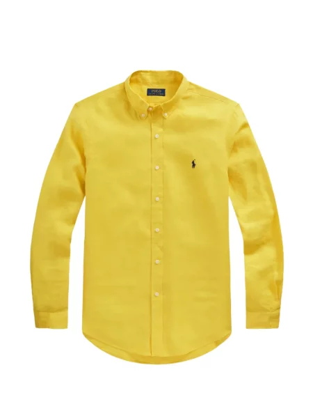 Matlasat tricou polo Polo Ralph Lauren cu decolteu rotund cu autograf roșu
