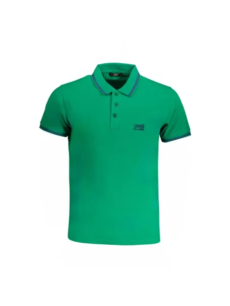 Koszulka polo Cavalli Class z krótkim rękawem zielona