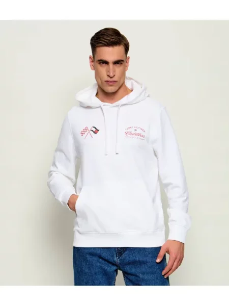 Tommy Hilfiger Hanorac |Tommy Hilfiger X Cadillac Formula 1 alb
