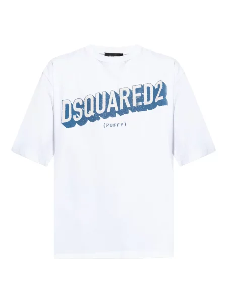 Tricou Dsquared2 cu imagine alb