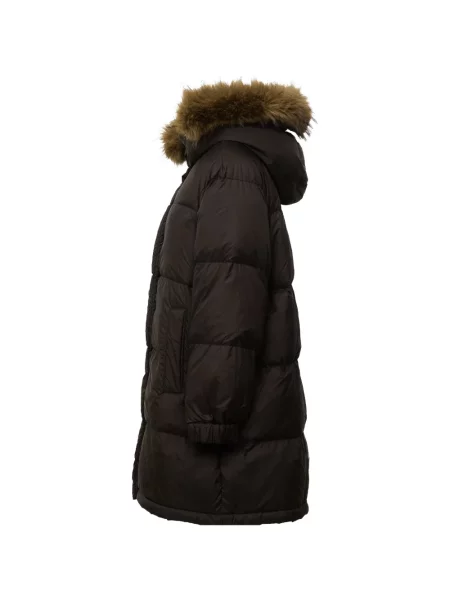 Palton de blană Weekend Max Mara cu blană maro