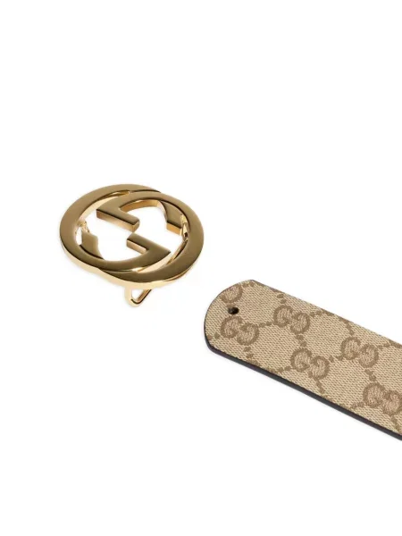 Cu centură reversibil curea Gucci maro