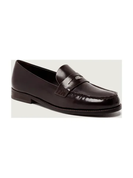 TORY BURCH De piele pantofi loafer CLASSIC PENNY maro