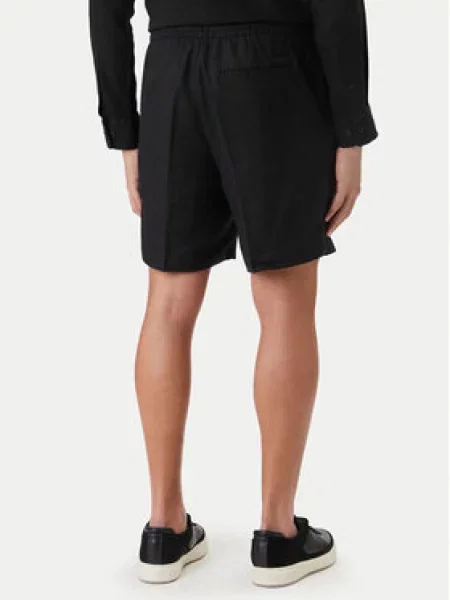 Calvin Klein Medžiaginiai šortai Straight Fit juoda