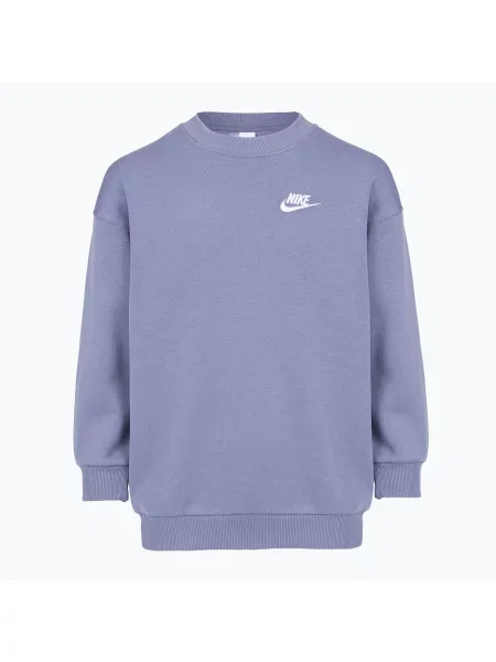 Gyerek pulóver Nike Sportswear Club Fleece world indigo/white. Méret: fehér